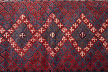 Load image into Gallery viewer, Antique Crimson Mashwani Kilim Runner