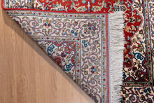 Load image into Gallery viewer, Crimson Blossom Kashmiri Silk Runner