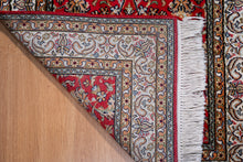 Load image into Gallery viewer, Royal Red Kashmiri Silk Runner Rug