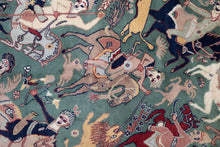 Load image into Gallery viewer, Persian Hunt Scene Isfahan Rug