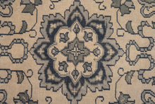 Load image into Gallery viewer, Monochrome Floral Indo Kashan Rug