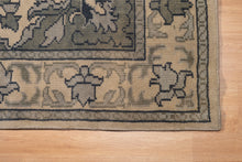 Load image into Gallery viewer, Monochrome Floral Indo Kashan Rug