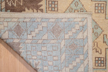 Load image into Gallery viewer, Earth-Tone Tribal Geometric Wool Rug