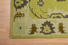 Load image into Gallery viewer, Olive Green Indo Kashan Rug
