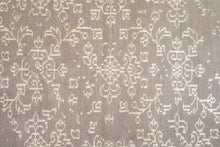 Load image into Gallery viewer, Minimalist Beige Wool Rug – Handmade Modern Carpet from India