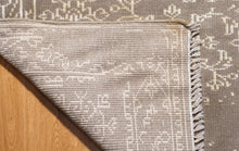 Load image into Gallery viewer, Minimalist Beige Wool Rug – Handmade Modern Carpet from India