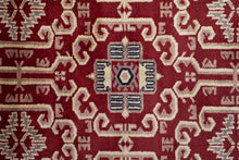 Load image into Gallery viewer, Geometric Indo Afghan Wool Rug