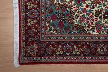 Load image into Gallery viewer, Ivory Floral Persian Qum Rug