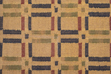 Load image into Gallery viewer, Handwoven Jute Dhurrie with Checkered Motif