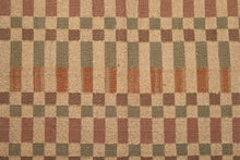 Load image into Gallery viewer, Handwoven Wool-Jute Checkered Dhurrie