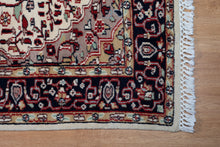 Load image into Gallery viewer, Ivory Medallion Indo Kashan Rug