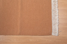 Load image into Gallery viewer, Terracotta Flatweave Wool Dhurrie Rug