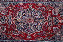 Load image into Gallery viewer, Crimson Floral Vintage Kashmiri Rug