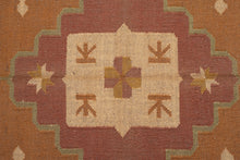 Load image into Gallery viewer, Terracotta Tribal Motif Jute Dhurrie