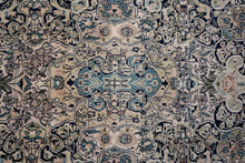Load image into Gallery viewer, Pastel Medallion Vintage Kashmiri Rug