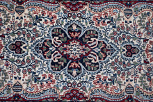 Load image into Gallery viewer, Ivory Red Indo Kashan Wool Rug