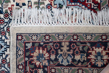 Load image into Gallery viewer, Ivory Red Indo Kashan Wool Rug