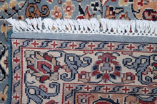 Load image into Gallery viewer, Sky Blue Floral Indian Wool Rug