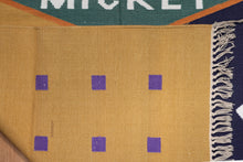 Load image into Gallery viewer, Playful Mickey Motif Cotton Dhurrie