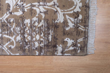 Load image into Gallery viewer, Handmade Wool & Bamboo Silk Carpet – Luxury Damask Rug for Living Room & Bedroom