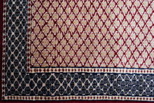 Load image into Gallery viewer, Ruby Lattice Trellis Wool Rug