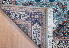 Load image into Gallery viewer, Pale Blue Tree of Life Wool Rug