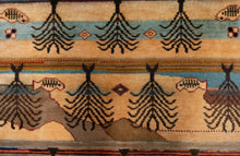Load image into Gallery viewer, Afghani Tribal Wool Fish Motif Rug