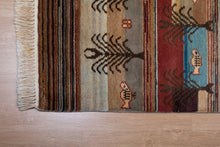 Load image into Gallery viewer, Afghani Tribal Wool Fish Motif Rug
