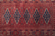 Load image into Gallery viewer, Rust Red Tribal Wool Rug