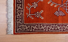 Load image into Gallery viewer, Antique Samarkand Floral Symbol Rug