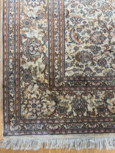 Load image into Gallery viewer, Millefleurs High Knot Ivory Silk Rug