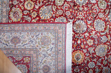 Load image into Gallery viewer, Crimson Bloom Shah Abbasi Silk Masterpiece
