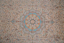 Load image into Gallery viewer, Large Floral Medallion Kashmiri Silk Rug