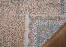 Load image into Gallery viewer, Large Floral Medallion Kashmiri Silk Rug