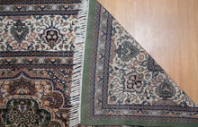 Load image into Gallery viewer, Regal Green Medallion Kashan Rug