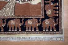 Load image into Gallery viewer, Majestic Handwoven Elephant Wool Rug