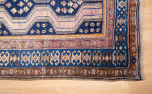 Load image into Gallery viewer, Antique Caucasian Blue Wool Runner