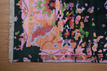 Load image into Gallery viewer, Electric Bloom Abstract Silk Rug