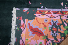 Load image into Gallery viewer, Electric Bloom Abstract Silk Rug