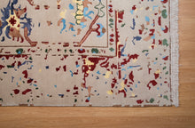 Load image into Gallery viewer, Modern Tribal Wool Rug in Jewel Tones