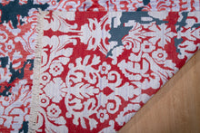 Load image into Gallery viewer, Crimson Baroque Wool & Bamboo Silk Rug