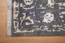 Load image into Gallery viewer, Charcoal Mist Silk and Wool Rug