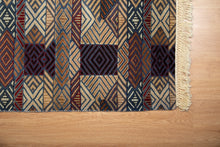 Load image into Gallery viewer, Tribal Geometry Indian Wool Rug