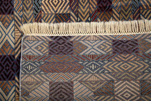 Load image into Gallery viewer, Tribal Geometry Indian Wool Rug