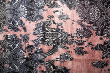 Load image into Gallery viewer, Vintage Noir Bamboo Silk Rug
