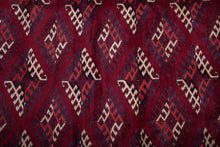 Load image into Gallery viewer, Deep Red Afghan Tribal Wool Rug