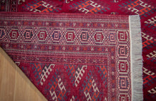 Load image into Gallery viewer, Deep Red Afghan Tribal Wool Rug