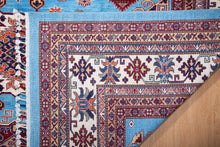 Load image into Gallery viewer, Sky Blue Tribal Afghan Ziegler Rug