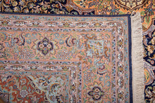 Load image into Gallery viewer, Royal Medallion Kashan Silk Carpet