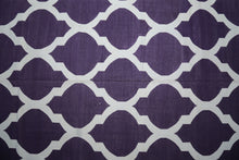 Load image into Gallery viewer, Moroccan-Inspired Purple Cotton Dhurrie